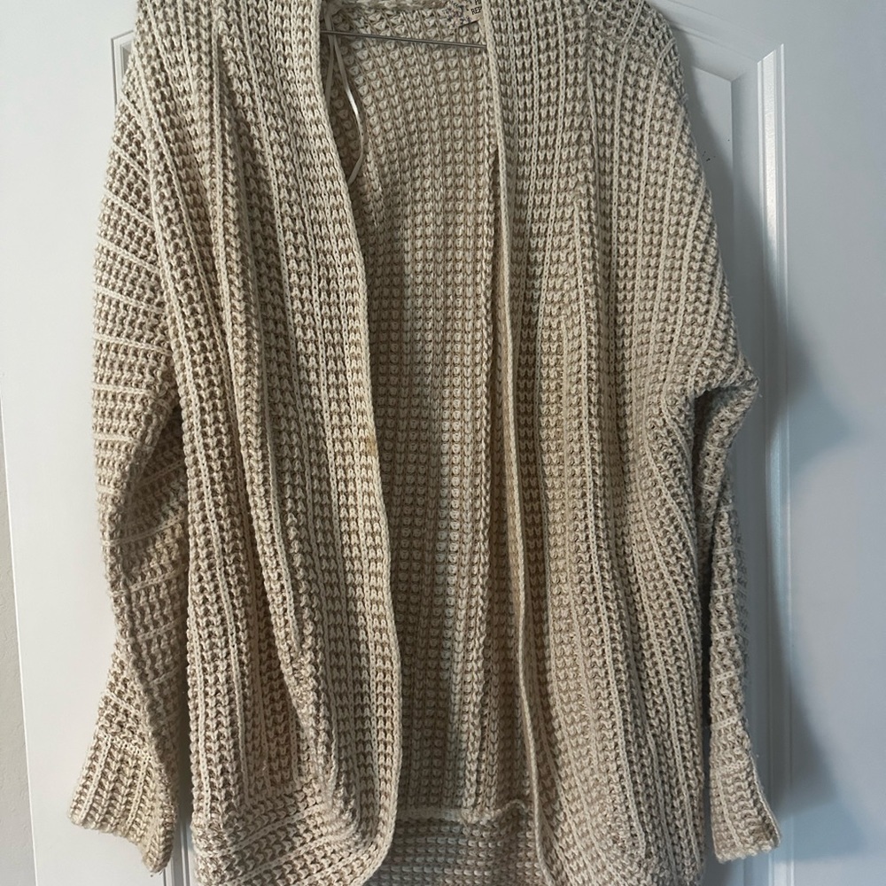 Pink Republic Cream Chunky Knit Cardigan